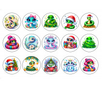 Їстівна картинка Новорічна картинка 166