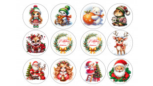 Їстівна картинка Новорічна картинка 168