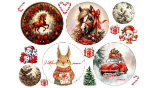 Їстівна картинка для Бенто Новорічна картинка 2