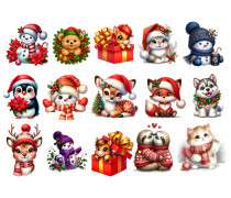 Їстівна картинка Новорічна картинка тваринки