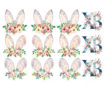 Їстівна картинка заячі вушка Великдень 36