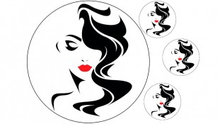 Їстівна картинка Дівчина 4