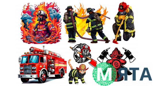 Їстівна картинка "Пожежний" 2