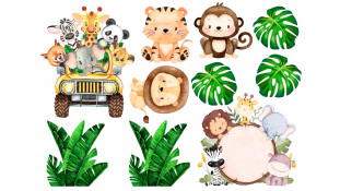 Їстівна картинка Звірята Сафарі.