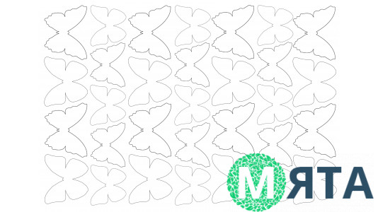 Їстівна картинка Метелики 25