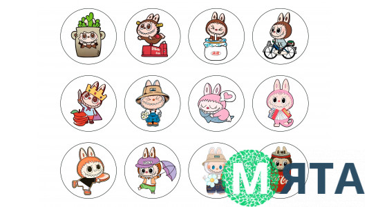 Їстівна картинка Лабубу Labubu 7