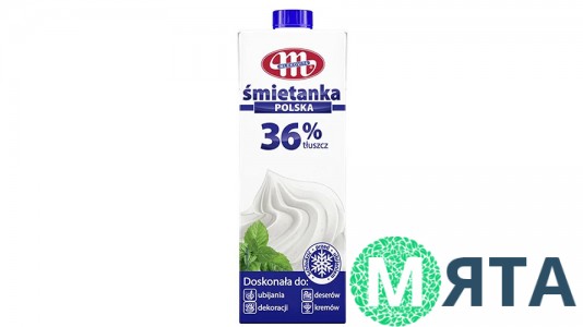Натуральні вершки Smetanka 36% MLEKOVITA