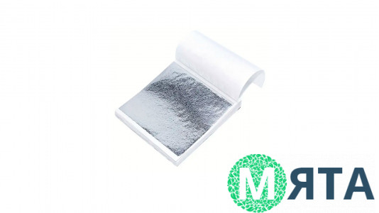 Поталь 8х8 см, Срібло