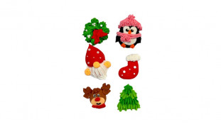 Набір цукрових прикрас Ялинкові декорації 2Д