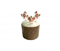 Цукровий топер Курочка Писанка, 2 шт