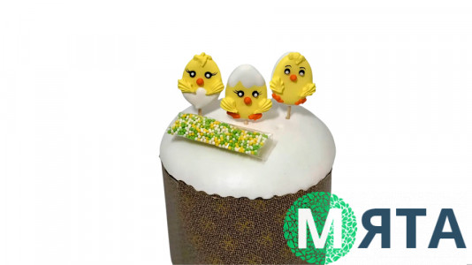 Набір цукрових прикрас Курчата з посипанням