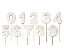 Декор mi-mi Цифра на паличці, Біла