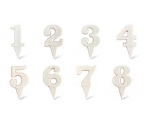 Шоколадний декор Цифра, Біла