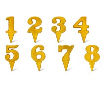 Шоколадний декор Цифра, Золота