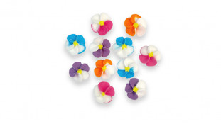 Набір цукрових прикрас "Фіалки", 36 штук