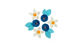 Набір цукрових прикрас Волошка та Нарцис