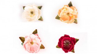 Півонія з листочками, 6 см