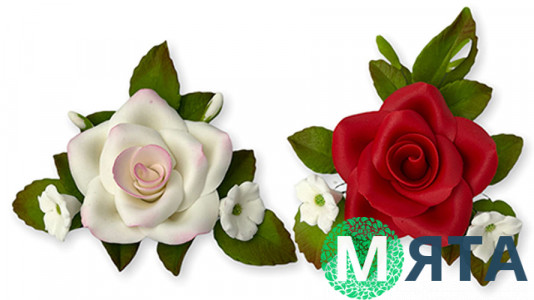 Цукрова прикраса Букет Троянд №4