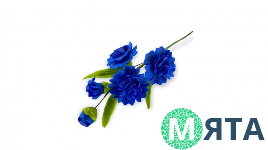 Цукрова прикраса Гілочка Волошки