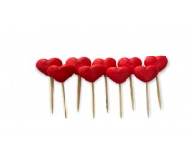 Набір цукрових фігурок Серця, 9 шт