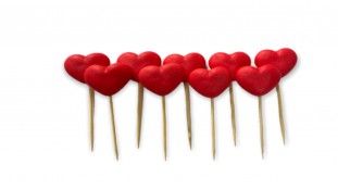 Набір цукрових фігурок Серця, 9 шт