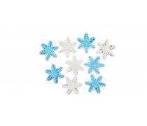 Набір цукрових фігурок Сніжинки фігурні, 9 шт