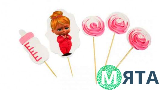 Набір цукрових топерів Бебі Бос Дівчинка