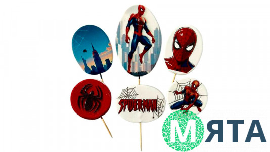 Набір цукрових топерів Людина Павук Топ