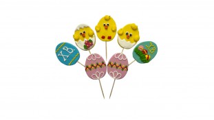 Набір цукрових топерів "Курчата з яйцями"