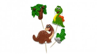 Набір цукрових топерів Динозаври