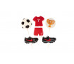 Набір цукрових топерів Футбольний 2D
