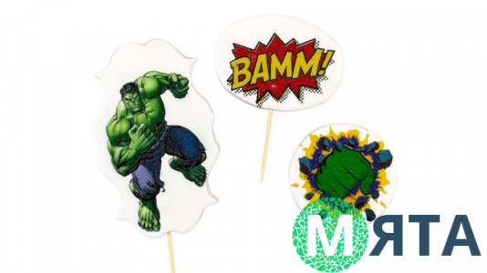 Набір цукрових топерів Зелена людина