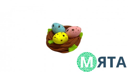 Цукрова прикраса "Великодне гніздечко"