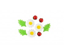 Набір цукрових прикрас "Польові Ромашки"