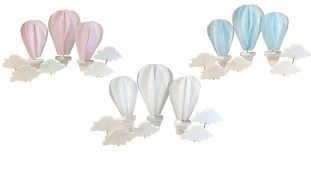 Набір вафельного декору повітряні кулі з хмаринками