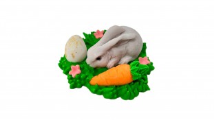 Цукрова фігурка Зайчик на траві