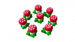 Цукрові прикраси Мухоморчики, 8шт