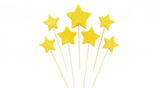 Цукрові зірочки на шпажках, Золоті