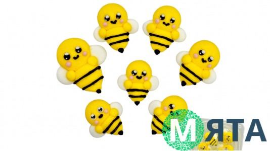Цукровий декор Солодкі Бджілки, 7 шт