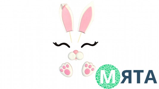 Цукровий декор Вушка Зайчика №2