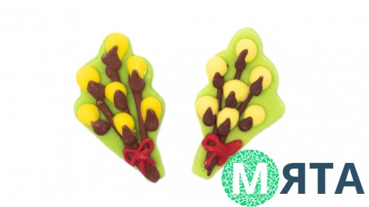 Цукровий декор Гілочка Верби, 2 шт