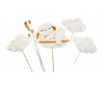 Цукровий декор Зайчик на хмарах