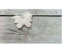 Метелики з вафельного паперу 6 см, 12 шт