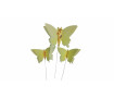 Метелики з вафельного паперу на дроті, 3 шт.
