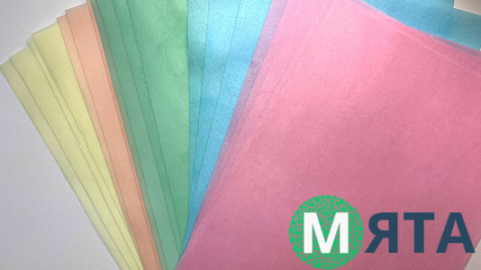 Кольоровий вафельний папір тонкий