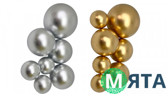 Сфери з кондитерської глазурі, набір 7 шт