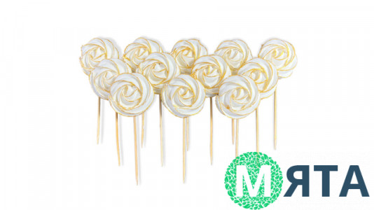 Безе на паличці з контуром, 1 шт