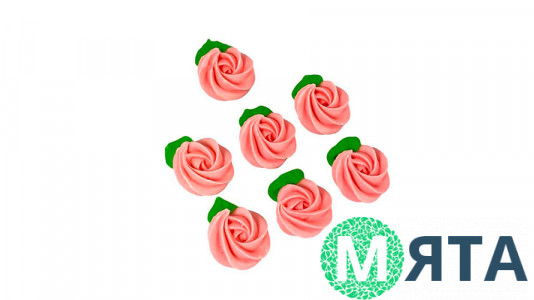 Безе Троянди, 7 шт