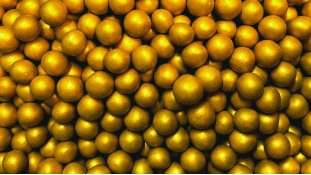 Повітряні кульки в шоколаді, Золоті