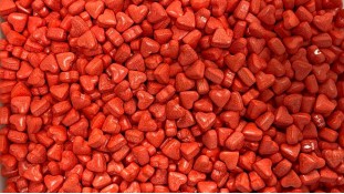 Кондитерська посипка Серця об'ємні Червоні